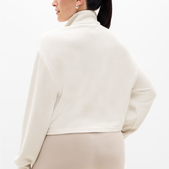 Athleta Tranquil Waffle 1/2 Zip Swaetshirt - Picture 2 of 8